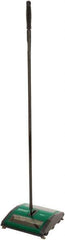Bissell - 7-1/2" Sweeping Width, Dual Rubber Roter Walk Behind Sweeper - Manual Push - Exact Tool & Supply