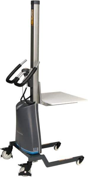 Presto Lifts - 185 Lb Capacity, 56" Lift Height, Battery Operated Lift - 5" Lowered Height, 9" Load Center, 15-3/4" Fork Length, 18-1/8" Overall Width - Exact Tool & Supply