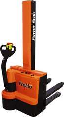 Presto Lifts - 2,200 Lb Capacity, 62" Lift Height, Battery Operated Power Stocker Lift - Exact Tool & Supply