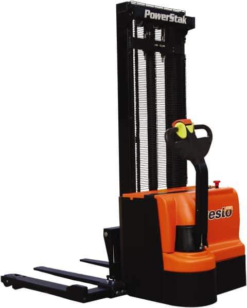 Presto Lifts - 2,200 Lb Capacity, 150" Lift Height, Battery Operated Power Stocker Lift - Exact Tool & Supply