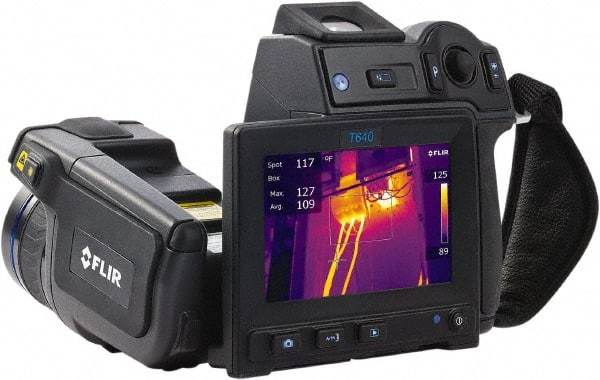 FLIR - -40 to 3,632°F (-40 to 2,000°C) Thermal Imaging Camera - 4.3" Color LCD Display, 1000 Image Storage Capacity, 640 x 480 Resolution - Exact Tool & Supply