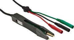 Extech - Black Electrical Test Equipment Component Tweezer - Use with LCR200 LCR Meters - Exact Tool & Supply