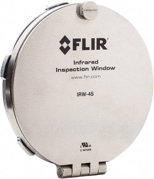 FLIR - 95mm (3.74\x94) Diam, Infrared Viewing Window - 2mm (0.08") Thickness, Use with Thermal Imagers - Exact Tool & Supply