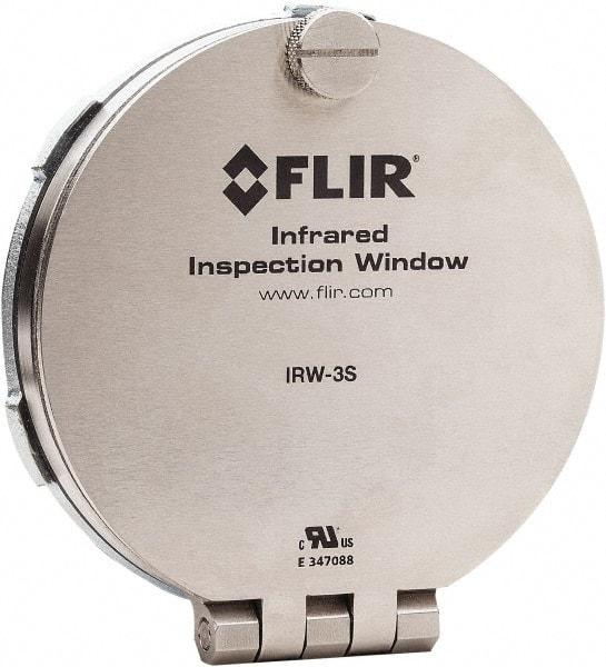 FLIR - 75mm (2.95\x94) Diam, Infrared Viewing Window - 2mm (0.08") Thickness, Use with Thermal Imagers - Exact Tool & Supply