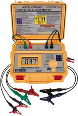 Extech - Digital LCD Display, 0.002 Megohm Electrical Insulation Resistance Tester & Megohmmeter - Powered by AA Battery - Exact Tool & Supply
