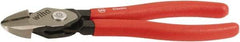 Wiha - 8" OAL, 0.138" Capacity, Cutting Pliers - Soft Grip Handle - Exact Tool & Supply