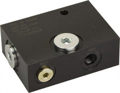 Enerpac - Hydraulic Control Valves; Type: Pilot Operated Check ; GPM: 10.00 ; Length (Decimal Inch): 3.500 ; Width (Decimal Inch): 2.5000 ; Material: Steel ; Height (Inch): 1.25 - Exact Tool & Supply