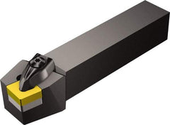Sandvik Coromant - DCRN, Right Hand Cut, 15° Lead Angle, 3/4" Shank Height x 3/4" Shank Width, Negative Rake Indexable Turning Toolholder - 4-1/2" OAL, CNMG 12 04 08 Insert Compatibility, Series T-Max P - Exact Tool & Supply