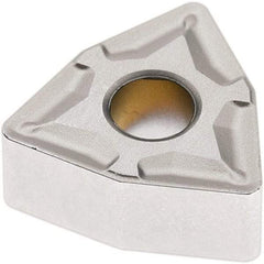 Seco - WNMG332 M3 Grade TP1501 Carbide Turning Insert - Al2O3 Finish, 80° Trigon, 3/8" Inscr Circle, 3/16" Thick, 1/32" Corner Radius - Exact Tool & Supply
