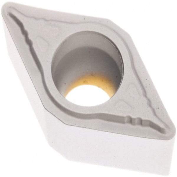 Seco - DCMT32.53 F1 Grade TP1501 Carbide Turning Insert - Al2O3 Finish, 55° Diamond, 3/8" Inscr Circle, 5/32" Thick, 3/64" Corner Radius - Exact Tool & Supply