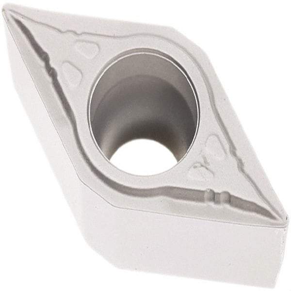 Seco - DCMT32.51 F1 Grade TP0501 Carbide Turning Insert - Al2O3 Finish, 55° Diamond, 3/8" Inscr Circle, 5/32" Thick, 1/64" Corner Radius - Exact Tool & Supply