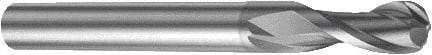 Sandvik Coromant - 16mm Diam, 32mm LOC, 2 Flute Solid Carbide Ball End Mill - 125mm OAL, 16mm Shank Diam, Ball Flute - Exact Tool & Supply
