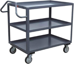 Jamco - 1,200 Lb Capacity, 36" Wide x 24" Long x 43" High Service Cart - 3 Shelf, Steel - Exact Tool & Supply