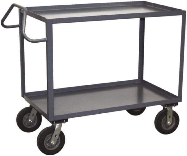 Jamco - 1,200 Lb Capacity, 30" Wide x 36" Long x 39" High Heavy Duty Service Cart - 2 Shelf, Steel - Exact Tool & Supply