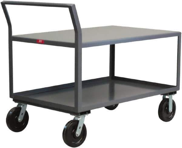 Jamco - 4,800 Lb Capacity, 24" Wide x 36" Long x 30" High Heavy Duty Service Cart - 2 Shelf, Steel - Exact Tool & Supply