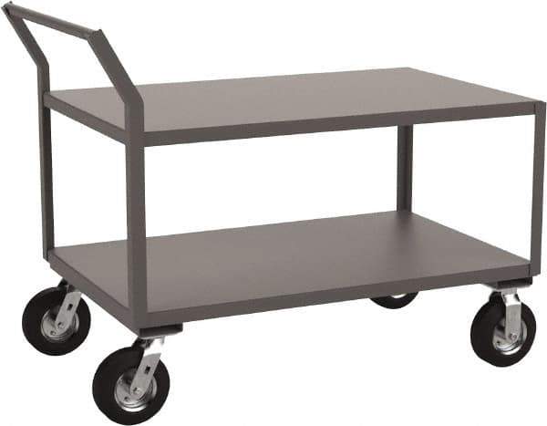 Jamco - 1,200 Lb Capacity, 30" Wide x 48" Long x 31" High Heavy Duty Service Cart - 2 Shelf, Steel - Exact Tool & Supply