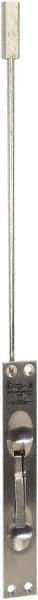 IVES - 12 Inch Long, 1 Inch Wide, Flush Bolt - Brass, Satin Chrome Finish - Exact Tool & Supply