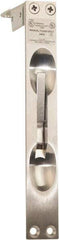 IVES - 6-3/4 Inch Long, 1 Inch Wide, Flush Bolt - Brass, Satin Chrome Finish - Exact Tool & Supply
