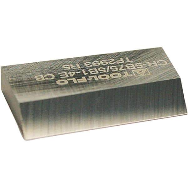 Tool-Flo - Rectangle CB Chipbreaker for Indexables - 0.12" Thick, 0.46" Effective Width - Exact Tool & Supply