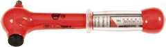 Wiha - 1/4" Drive Insulated Torque Wrench - 5 N/m to 25 N/m Torque, 8-1/4" OAL - Exact Tool & Supply