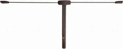 Falcon - Nonhanded, Surface Vertical Rod - Anodized Duronodic Finish, 2-1/2 to 3" Door Width, Grade 1 - Exact Tool & Supply