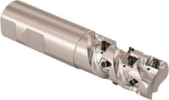 Seco - 1" Cutting Diam, 1" Shank Diam, 8mm Max Depth of Cut, Straight Shank Indexable Copy End Mill - 2 Inserts, LOEX Insert, R217.94 Toolholder - Exact Tool & Supply