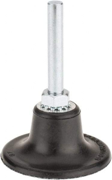 Value Collection - 2" Diam Quick-Change Type S Disc Backing Pad - 1/4" Shank Diam, Medium Density, 30,000 RPM, Roloc TS Compatible - Exact Tool & Supply