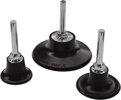 Value Collection - 1-1/2" Diam Quick-Change Type R Disc Backing Pad - 1/4" Shank Diam, Medium Density, 30,000 RPM, Roloc TR Compatible - Exact Tool & Supply