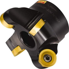 Sandvik Coromant - 1-1/2" Cut Diam, 6.35mm Max Depth, 3/4" Arbor Hole, 5 Inserts, RCKT 13 04 00 Insert Style, Indexable Copy Face Mill - RA200 Cutter Style, 50mm High, Series CoroMill 200 - Exact Tool & Supply