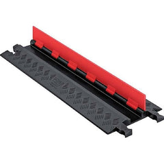 Checkers - On Floor Cable Covers Cover Material: Polyurethane Number of Channels: 1 - Exact Tool & Supply