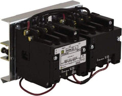 Square D - 3 Pole, 110 Coil VAC at 50 Hz and 120 Coil VAC at 60 Hz, 18 Amp NEMA Contactor - Open Enclosure, 50 Hz at 110 VAC and 60 Hz at 120 VAC - Exact Tool & Supply