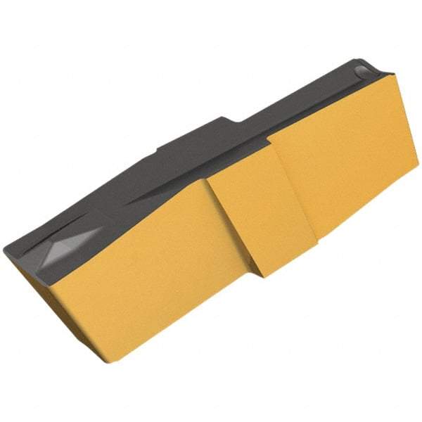 Iscar - 300020GIP Grade IC807, 3mm Cutting Width Carbide Grooving Insert - 13mm Max Depth of Cut, Neutral, 0.2mm Corner Radius, TiAlN Finish - Exact Tool & Supply