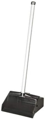 Ability One - Dust Pans & Scoops - LOBBY DUST PAN PLAS HOP W/ALUM HNDL - Exact Tool & Supply