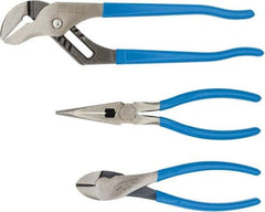 Channellock - 3 Piece Plier Set - Comes in Display Card - Exact Tool & Supply
