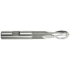 1/4" Dia. - 3-1/16" OAL; HSS-TiN - Ball Nose Extension SE EM - 2 FL - Exact Tool & Supply