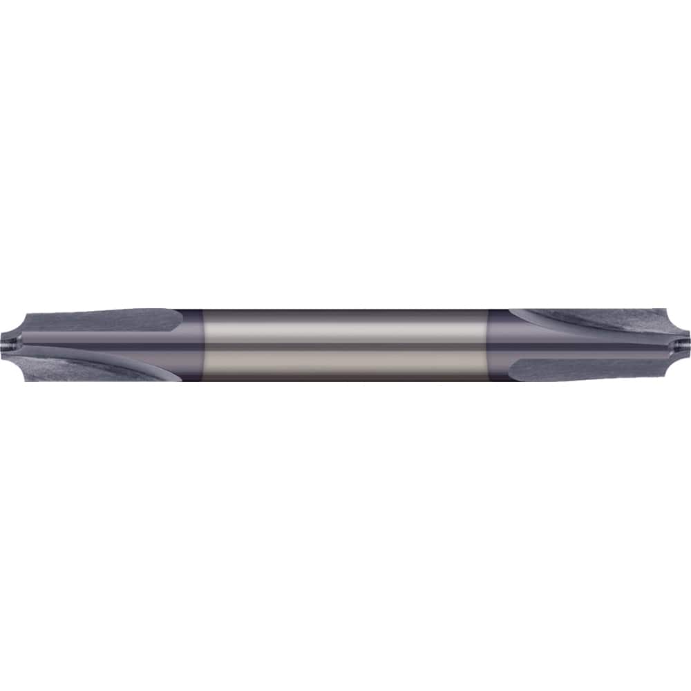 Micro 100 - 1/32" Radius, 1/8" Diam, 3 Flute Solid Carbide Corner Rounding End Mill - Exact Tool & Supply