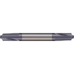 Micro 100 - 1/32" Radius, 1/8" Diam, 3 Flute Solid Carbide Corner Rounding End Mill - Exact Tool & Supply