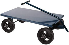 Durham - 2,000 Lb Capacity Cold-Rolled Steel 5th Wheel Wagon - Cold-Rolled Steel Deck, 30" OAW - Exact Tool & Supply