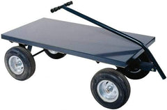Durham - 2,000 Lb Capacity Cold-Rolled Steel 5th Wheel Wagon - Cold-Rolled Steel Deck, 24" OAW - Exact Tool & Supply