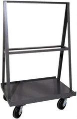Durham - 2,000 Lb Capacity Cold-Rolled Steel A-Frame Truck - Cold-Rolled Steel Deck, 30" OAW - Exact Tool & Supply