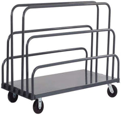 Durham - 2,000 Lb Capacity Cold-Rolled Steel Platform Truck - Cold-Rolled Steel Deck, 24" OAW - Exact Tool & Supply