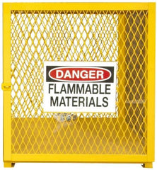 Durham - Gas Cylinder Storage Cabinet - Steel, 30" Wide x 30" Deep x 33-1/2" High - Exact Tool & Supply