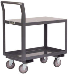 Durham - 1,200 Lb Capacity, 24" Wide x 48" Long x 36" High Standard Utility Cart - 2 Shelf, Steel - Exact Tool & Supply