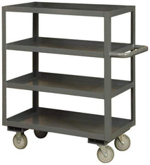 Durham - 3,000 Lb Capacity, 30" Wide x 60" Long x 60" High Heavy Duty Service Cart - 4 Shelf, Steel - Exact Tool & Supply