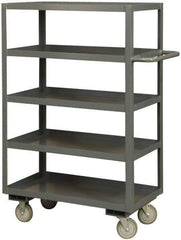 Durham - 3,000 Lb Capacity, 24" Wide x 48" Long x 60" High Heavy Duty Service Cart - 5 Shelf, Steel - Exact Tool & Supply