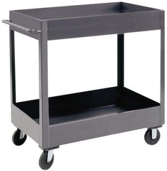 Durham - 1,200 Lb Capacity, 24" Wide x 36" Long x 37-5/8" High Heavy Duty Service Cart - 2 Shelf, Steel - Exact Tool & Supply