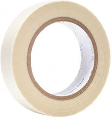 3M - 36 Yd Long x 1" Wide, White Silicone Glass Cloth Tape - Exact Tool & Supply