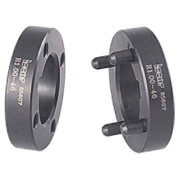 Iscar - 22mm Hole Diameter, For 160mm Outside Diameter, Compatible Toolholder Style GM-DG, SGSA, SGSF, TGSF, Slotting Cutter Drive Flange Set - 46mm Ring Outside Diameter, 10mm Ring Width - Exact Tool & Supply