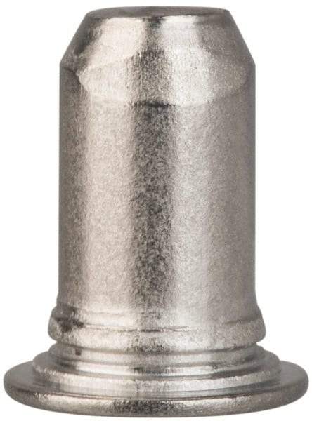 Electro Hardware - 3.02mm Diam x 10mm Long Captive Pilot Pin - A-286 Stainless Steel, Passivated Finish, Straight End - Exact Tool & Supply