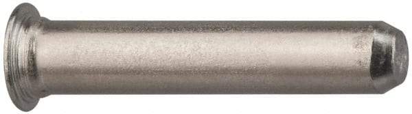 Electro Hardware - 0.205" Diam x 3/8" Long Self Clinching Pilot Pin - 300 Stainless Steel, Passivated Finish, Tapered End - Exact Tool & Supply